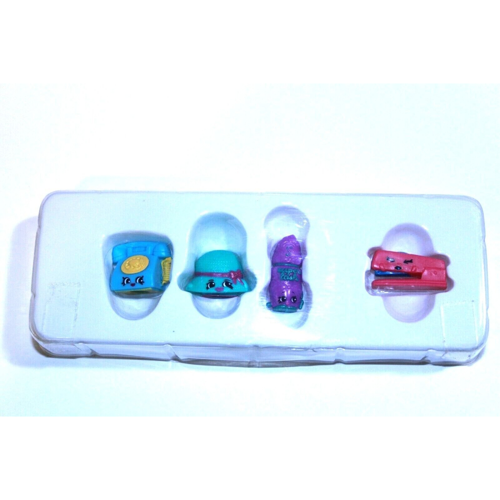 Shopkins Supermarket Scramble Game Figure Lot 4 Collectible Shopkins 2013 Toy